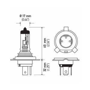 Hella Headlight Bulb for Scion - H4XE-DB