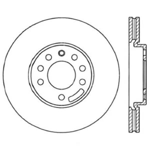 Centric GCX Rotor With Full Coating And High Carbon Content for 2004 Saturn L300 - 320.38012H