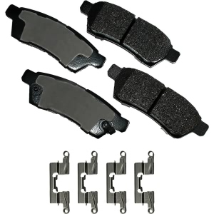 Akebono Pro-ACT™ Ultra-Premium Ceramic Rear Disc Brake Pads for 2017 Nissan Frontier - ACT1100
