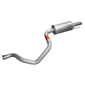 Walker Quiet Flow Rear Aluminized Steel Round Exhaust Muffler And Pipe Assembly for 2004 Toyota Sequoia - 55311