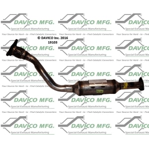 Davico Direct Fit Catalytic Converter and Pipe Assembly for Pontiac Sunfire - 19103