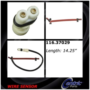 Centric Front Driver Side Brake Pad Sensor - 116.37029