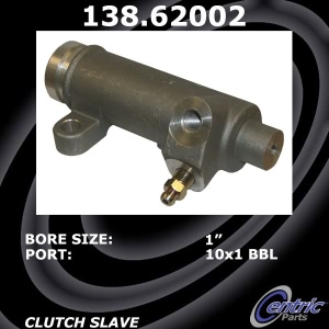 Centric Premium Clutch Slave Cylinder for 1986 Chevrolet Corvette - 138.62002