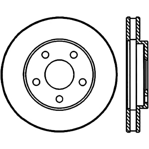 Centric Premium™ Brake Rotor for 1994 Pontiac Firebird - 125.62050
