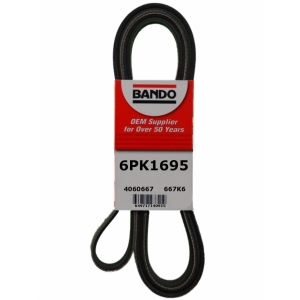 BANDO Rib Ace™ V-Ribbed Serpentine Belt for 2014 Hyundai Santa Fe - 6PK1695