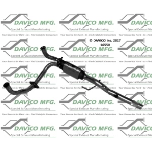 Davico Direct Fit Catalytic Converter and Pipe Assembly for 1998 Dodge Ram 2500 - 16550