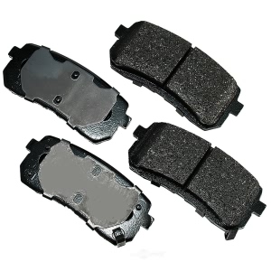 Akebono Pro-ACT™ Ultra-Premium Ceramic Rear Disc Brake Pads for 2011 Hyundai Veracruz - ACT1302