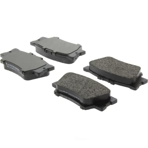 Centric Posi Quiet™ Extended Wear Semi-Metallic Rear Disc Brake Pads for Pontiac Vibe - 106.12120