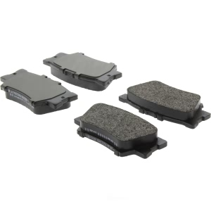 Centric Posi Quiet™ Extended Wear Semi-Metallic Rear Disc Brake Pads for 2007 Toyota Camry - 106.12120