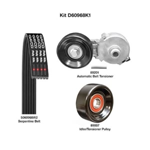 Dayco Demanding Drive Kit for 1993 GMC C1500 Suburban - D60968K1