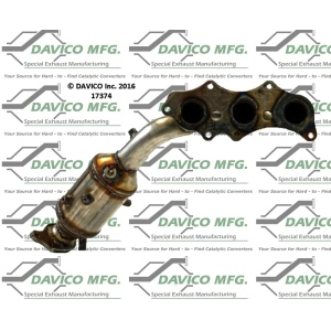 Davico Exhaust Manifold with Integrated Catalytic Converter for 2010 Toyota 4Runner - 17374