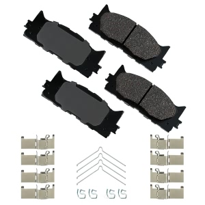 Akebono Pro-ACT™ Ultra-Premium Ceramic Front Disc Brake Pads for 2009 Toyota Avalon - ACT1222A