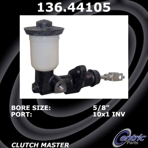 Centric Premium Clutch Master Cylinder for 1986 Toyota Celica - 136.44105