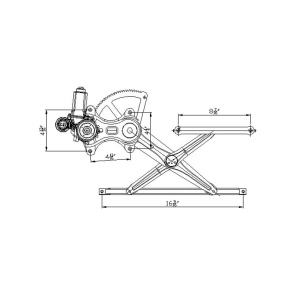 TYC Front Passenger Side Power Window Regulator And Motor Assembly for 2007 Toyota Matrix - 660101