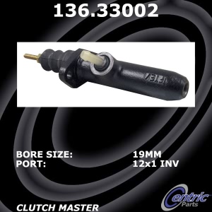 Centric Premium Clutch Master Cylinder for 1997 Audi A6 - 136.33002