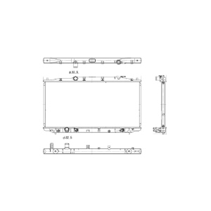 TYC Engine Coolant Radiator for 2010 Honda Accord Crosstour - 2989