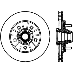 Centric Premium™ Brake Rotor for 2002 Lincoln Navigator - 125.65081