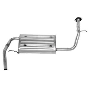 Walker Quiet Flow Stainless Steel Oval Aluminized Exhaust Muffler And Pipe Assembly for 1990 Honda Civic - 55001