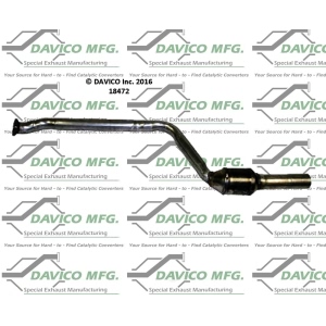 Davico Direct Fit Catalytic Converter and Pipe Assembly for 2008 BMW 328i - 18472