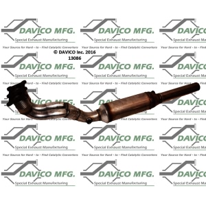 Davico Direct Fit Catalytic Converter and Pipe Assembly for Volkswagen Golf - 13086