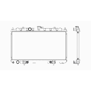 TYC Engine Coolant Radiator for 2002 Nissan Sentra - 2469