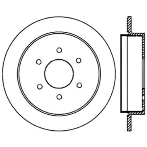 Centric Premium™ Brake Rotor for 2008 Infiniti QX56 - 125.42081