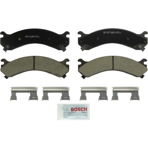 Bosch QuietCast™ Premium Ceramic Rear Disc Brake Pads for 2010 Chevrolet Silverado 3500 HD - BC909