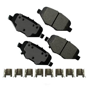 Akebono Pro-ACT™ Ultra-Premium Ceramic Rear Disc Brake Pads for 2014 Ford Special Service Police Sedan - ACT1612