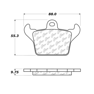 Centric Formula 100 Series™ OEM Brake Pads for 2017 Dodge Viper - 100.10340