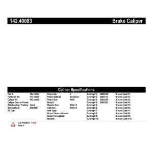 Centric Posi Quiet™ Loaded Front Passenger Side Brake Caliper for 2008 Acura TL - 142.40083