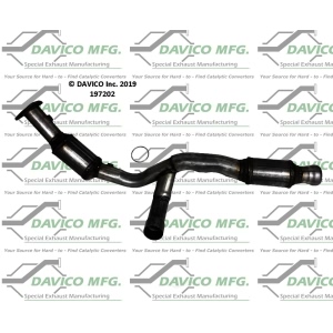 Davico Direct Fit Catalytic Converter and Pipe Assembly for 2015 Chevrolet Silverado 1500 - 197202