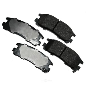 Akebono Performance™ Ultra-Premium Ceramic Rear Brake Pads for 2002 Mitsubishi Eclipse - ASP383