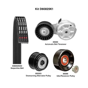 Dayco Demanding Drive Kit for 2003 Dodge Caravan - D60825K1