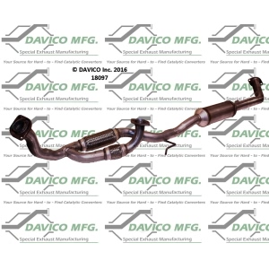 Davico Direct Fit Catalytic Converter and Pipe Assembly for 1999 Toyota Sienna - 18097