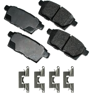 Akebono Pro-ACT™ Ultra-Premium Ceramic Rear Disc Brake Pads for 2010 Mazda CX-7 - ACT1259