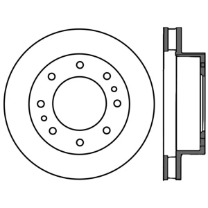 Centric Premium™ Brake Rotor for 2005 Cadillac DeVille - 125.66042