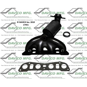 Davico Exhaust Manifold with Integrated Catalytic Converter for Nissan Sentra - 17451