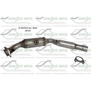 Davico Direct Fit Catalytic Converter and Pipe Assembly for 2012 Ford Mustang - 19724