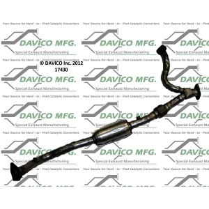 Davico Direct Fit Catalytic Converter and Pipe Assembly for Acura SLX - 17430