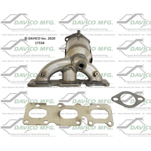 Davico Exhaust Manifold with Integrated Catalytic Converter for 2012 Hyundai Azera - 17534