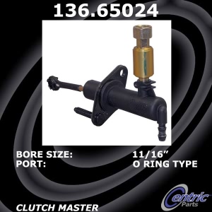Centric Premium Clutch Master Cylinder for Mazda Tribute - 136.65024