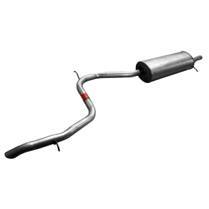 Walker Quiet Flow Stainless Steel Oval Aluminized Exhaust Muffler And Pipe Assembly for Honda - 48339