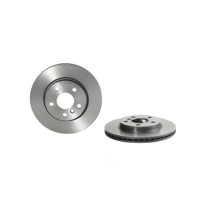 brembo UV Coated Series Vented Front Brake Rotor for 2017 Mini Cooper - 09.C744.11