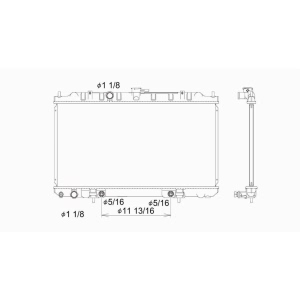 TYC Engine Coolant Radiator for 2006 Nissan Sentra - 2346