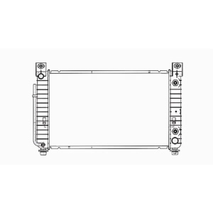 TYC Engine Coolant Radiator for 2004 Cadillac Escalade - 2334
