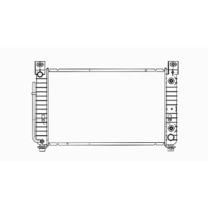 TYC Engine Coolant Radiator for 2004 Chevrolet Silverado 1500 - 2334