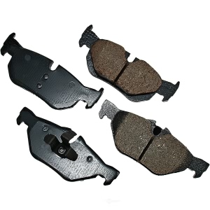 Akebono EURO™ Ultra-Premium Ceramic Rear Disc Brake Pads for 2011 BMW 128i - EUR1267