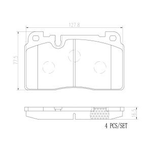 brembo Premium Ceramic Front Disc Brake Pads for 2017 Audi Q5 - P85133N