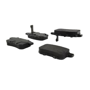 Centric Posi Quiet™ Extended Wear Semi-Metallic Rear Disc Brake Pads for 2009 Acura TSX - 106.13360