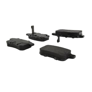 Centric Posi Quiet™ Extended Wear Semi-Metallic Rear Disc Brake Pads for Acura TSX - 106.13360
